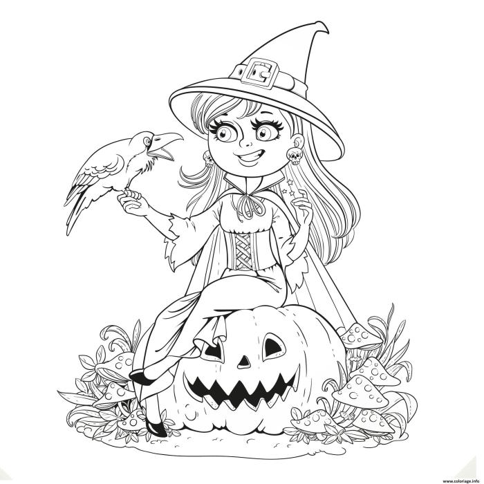 Printable halloween coloring page