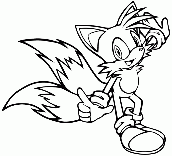 Coloring pages tails