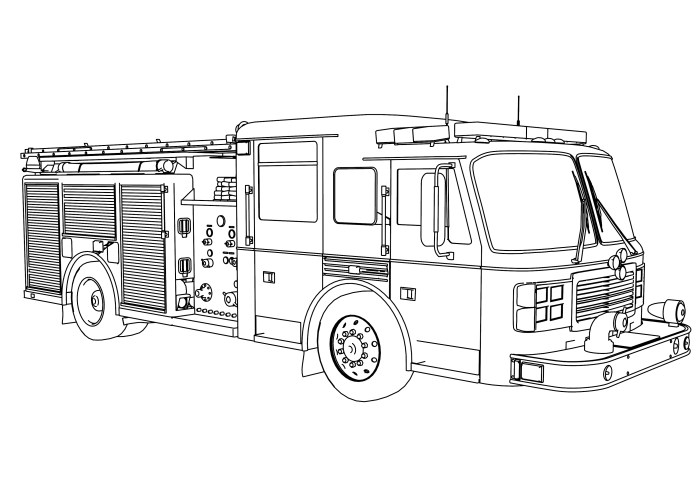 Printable truck coloring pages