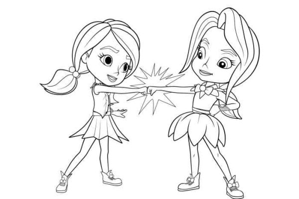 Nick jr kids rainbow rangers coloring pages