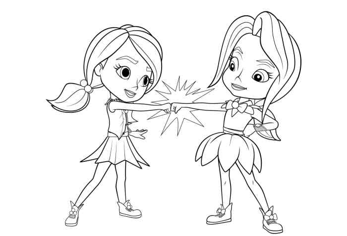 Nick jr kids rainbow rangers coloring pages