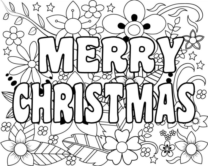 Free coloring pages printable christmas