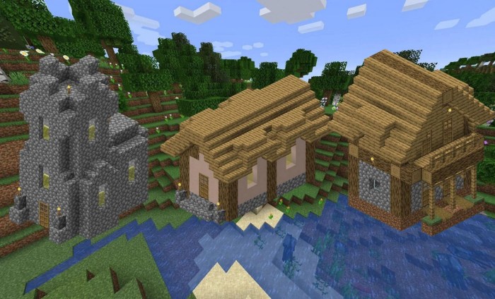 Minecraft village house design