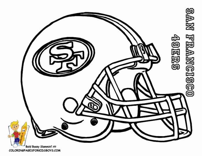 Sf 49ers coloring pages