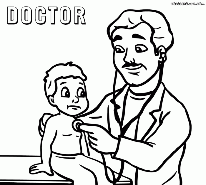 Doctor coloring pages