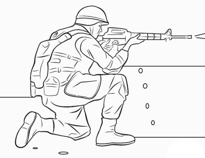 Soldier coloring pages