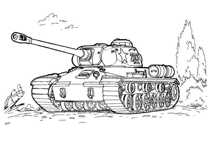 Military coloring pages for kids