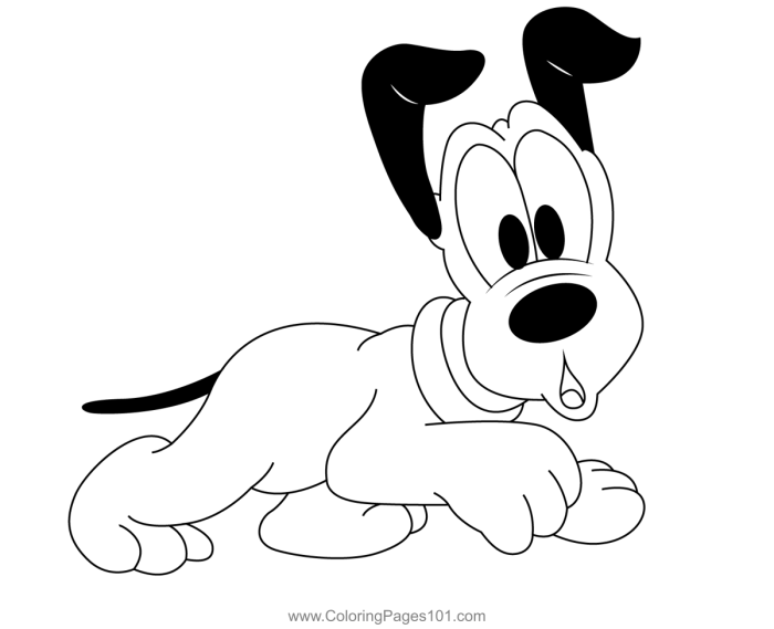 Pluto coloring pages