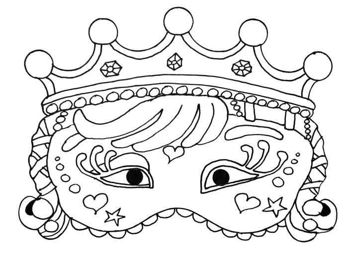 Carnival coloring pages for kids