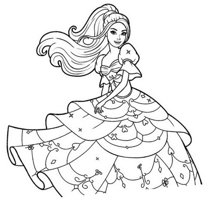 Princess coloring pages for kids