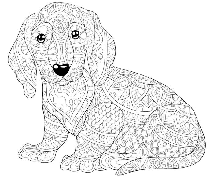 Free dog coloring pages for kids