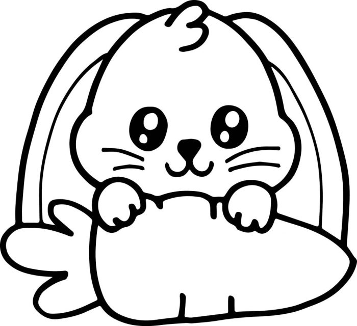 Printable bunny coloring pages