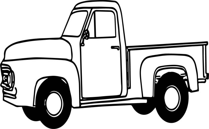 Printable truck coloring pages