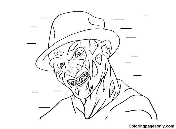 Freddy krueger coloring pages