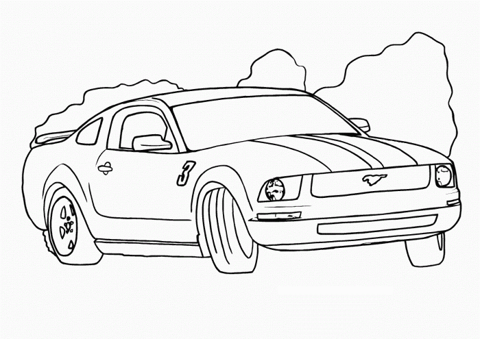 Free car coloring pages