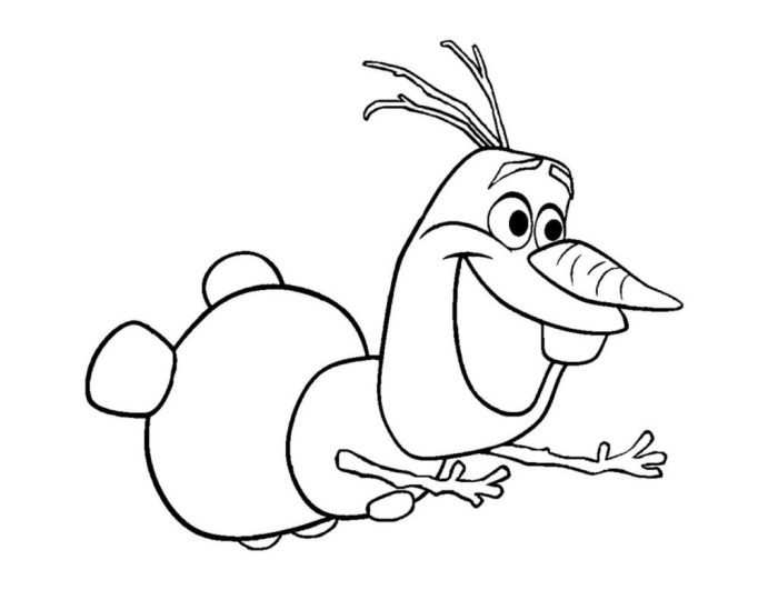 Olaf coloring page