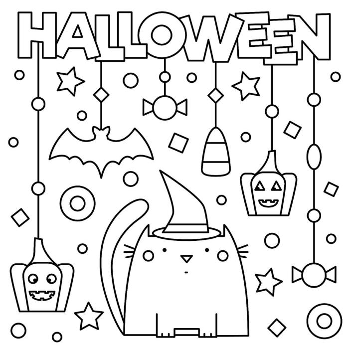 Free halloween printables coloring pages