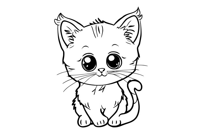 Coloring pages of kittens