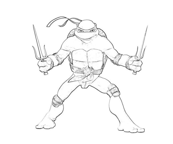 Rafael tmnt coloring pages