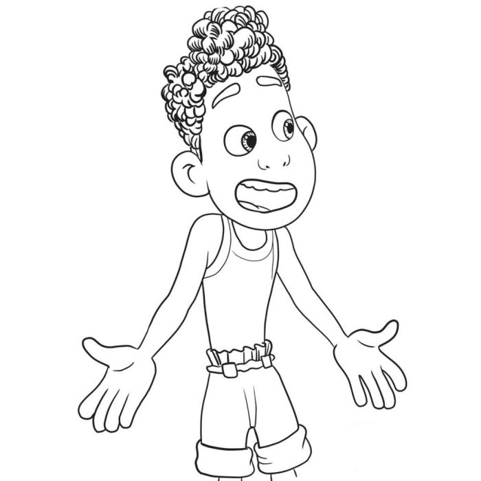 Luca coloring pages