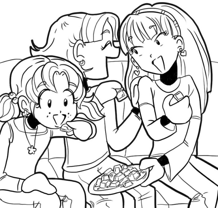 Dork diaries coloring pages