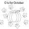 October Coloring Pages for Kids Printable