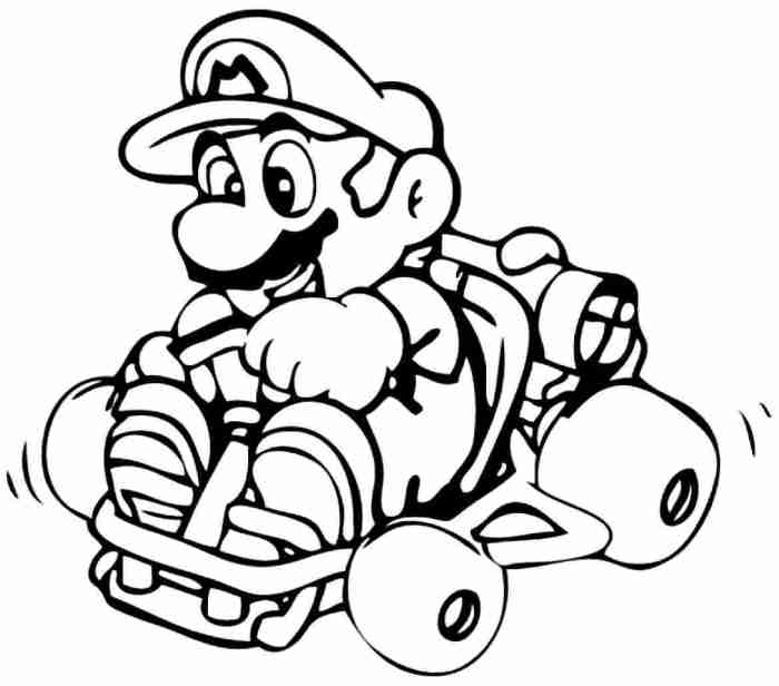 Mario coloring pages printable free