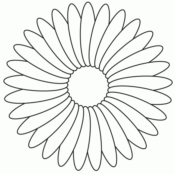 Flower coloring pages printable for kids