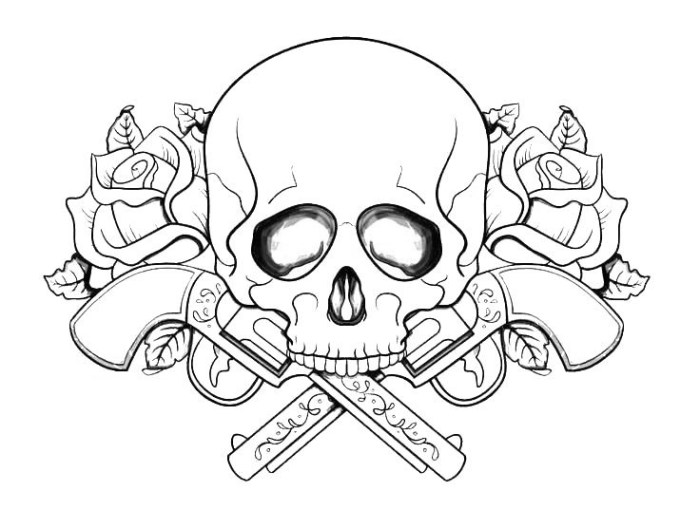 Coloring tattoo pages