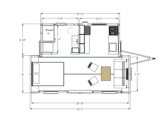 Tiny house layout design