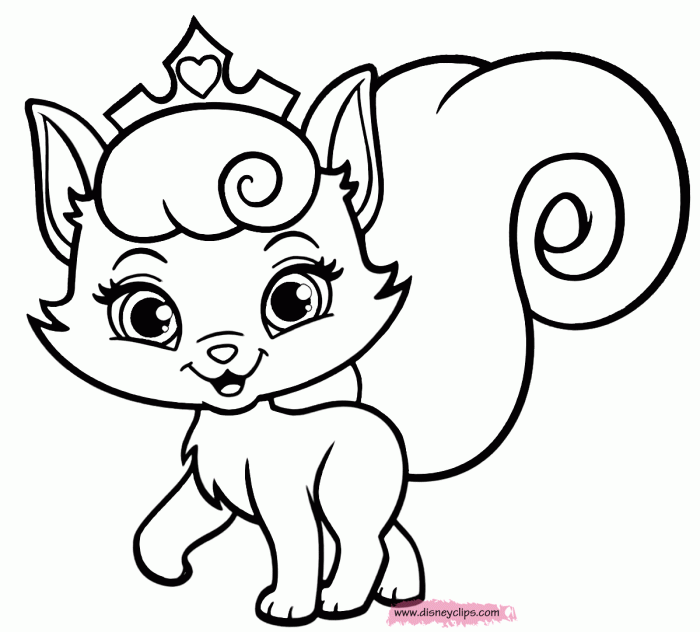 Coloring kitten printable pages kids