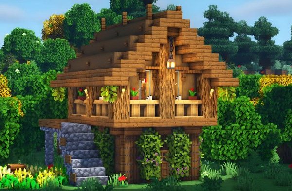 Minecraft small house design