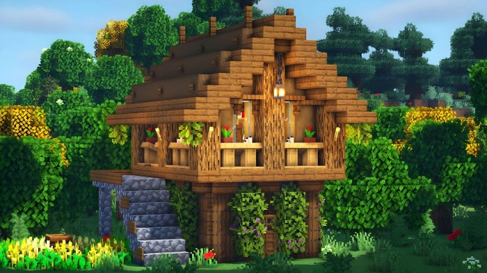 Minecraft small house design