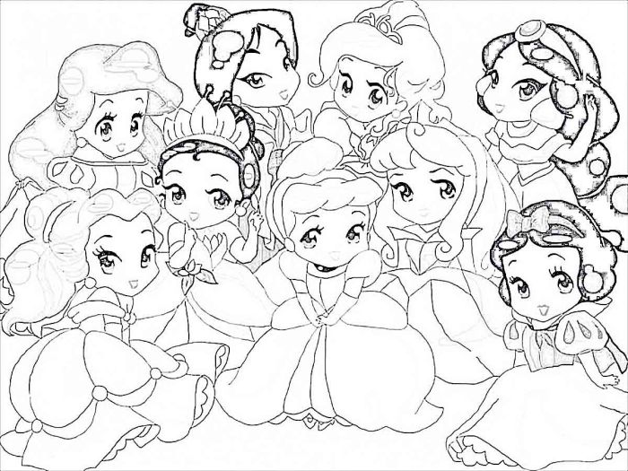 Free princess coloring pages for kids pdf