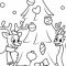 Santa Claus and Reindeer Coloring Pages