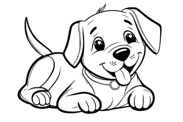 Free dog coloring pages for kids