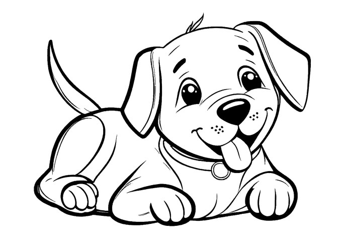 Free dog coloring pages for kids