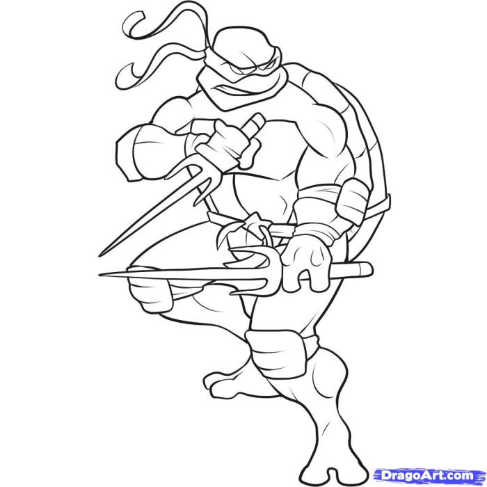 Rafael tmnt coloring pages