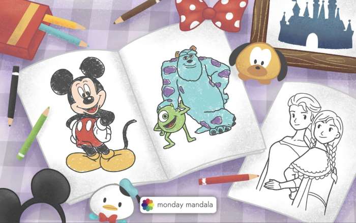 Disney color pages