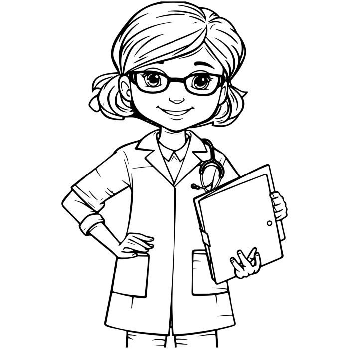 Doctor coloring pages