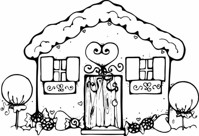 Houses coloring pages