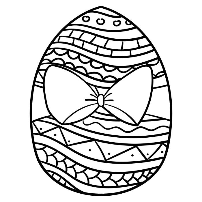 Easter egg coloring pages to print