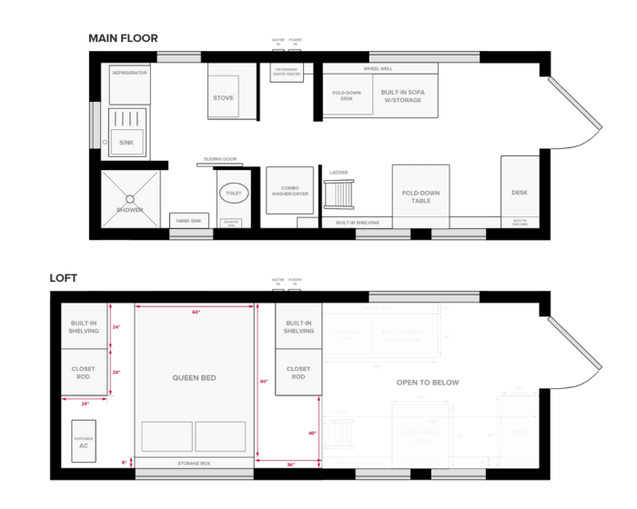 Tiny house layout design