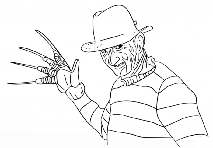 Freddy krueger coloring pages