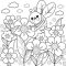 Flower Coloring Pages Printable for Kids