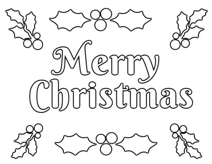 Free coloring pages for christmas printable