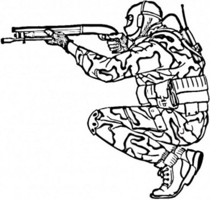 Soldier coloring pages