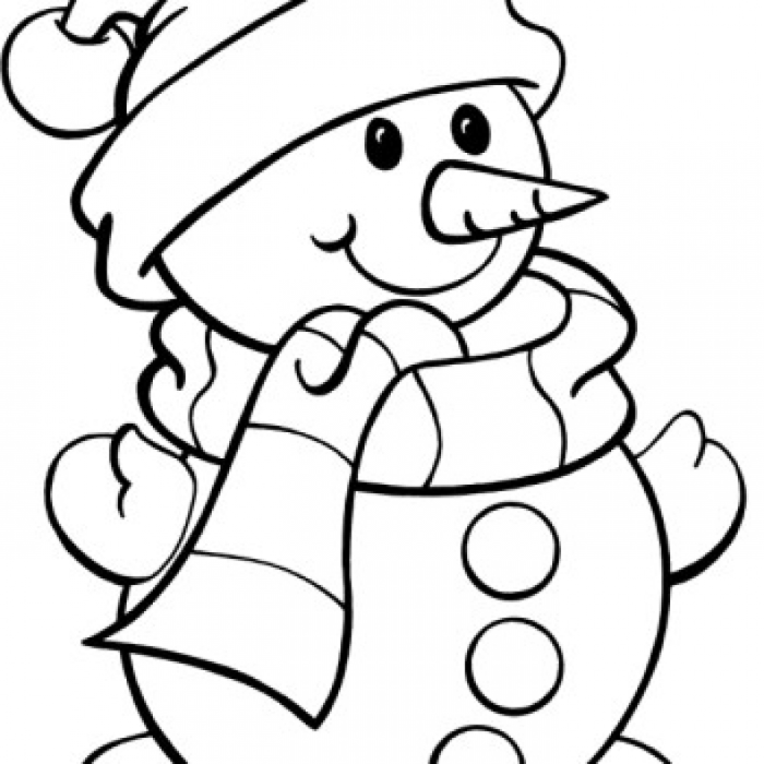 Snowman printable coloring pages