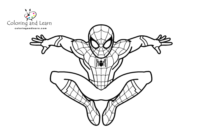 Spiderman coloring pages for free