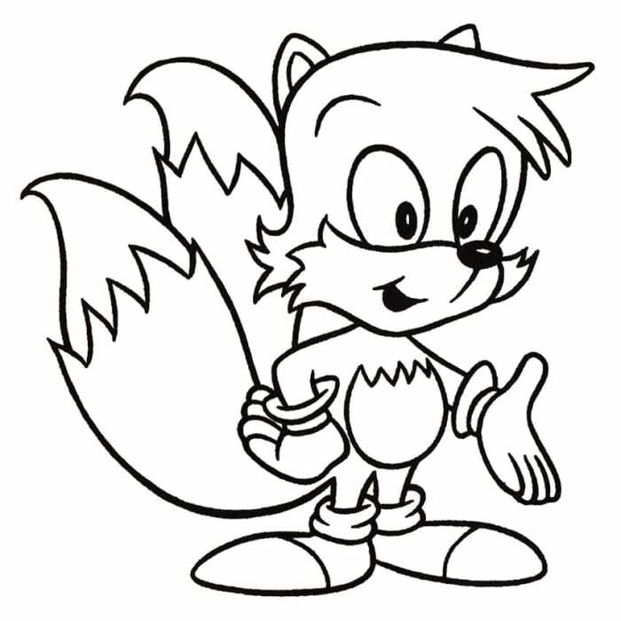 Coloring pages tails